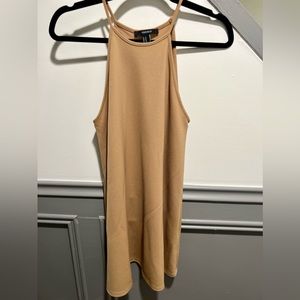 Forever 21 Tan Fit & Flare Dress